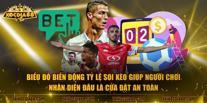 Biểu đồ biến động tỷ lệ soi kèo giúp người chơi nhận diện đâu là cửa đặt an toàn 